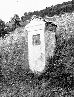 Kaplička svatého Martina stávala severně od vesnice
