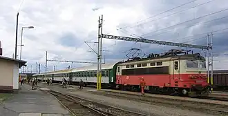 Rychlík ve stanici Horažďovice předměstí