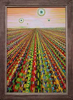 Horizont událostí - z cyklu obrazů Horizont událostí - malba olejovými barvami na plátně