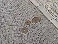 Horní ulice v Prachaticích – detail zádlažby