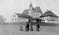 Areál poutního kostela sv. Anny v roce 1898