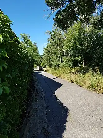 Pohled od Kyjské směrem na východ