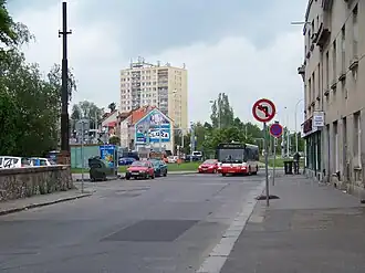 Pohled z Hostivařské ulice