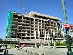 Fairmont Golden Prague při přestavbě v roce 2021