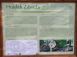 Informační tabule u hradiště[4]