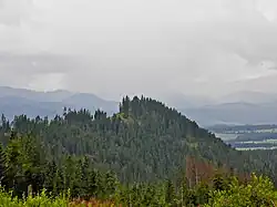 Vrch Hrádok z Cesty Slobody