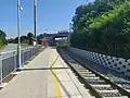 Pohled na nástupiště od jihu