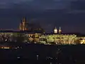 Pražský hrad za soumraku