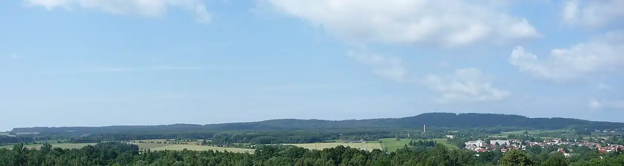 Hradecký (Hraniční) hřeben - pohled od severovýchodu