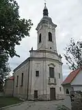 Pozdně barokní kostel sv. Štěpána z roku 1758