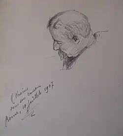 kresba Georges-Émile Lebacq , Bern 10. července 1907