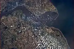 Humber na družicovém snímku