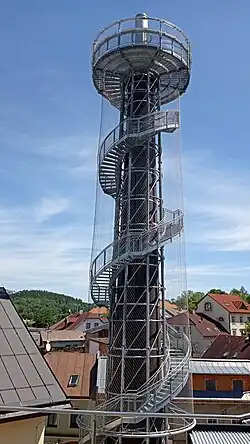 Pohled z pivovarské restaurace