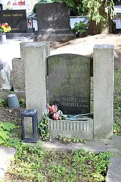 hrob na hřbitově v Humpolci (2025)