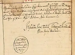 Jeremiáš Wiśniowiecki – podpis