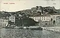 Pohled na pevnost z přístavu v roce 1912