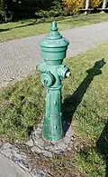 Historická armatura hydrantu firmy Böhm, Praha