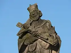 Detail sousoší sv. Jana Nepomuckého