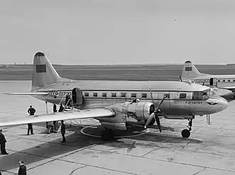 Iljušin Il-12 společnosti Aeroflot v Budapešti, 1956