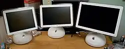 iMac G4 v 15palcové, 17palcové a 20palcové verzi