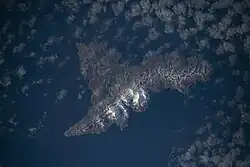 Satelitní pohled na Agattu