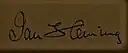 Ian Fleming – podpis