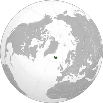 Poloha Islandu