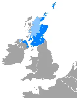 Mapa rozšíření jazyka