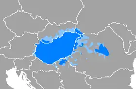 Mapa rozšíření jazyka