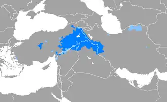Mapa rozšíření jazyka
