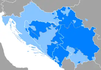 Mapa rozšíření jazyka