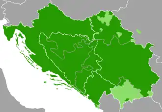 Mapa rozšíření jazyka