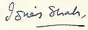Idries Shah – podpis