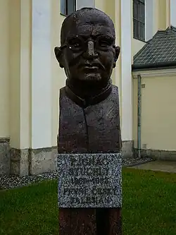 Busta Ignáce Stuchlého ve Fryštáku.