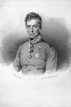 Portrét z roku 1833 (Josef Kriehuber, litografie)