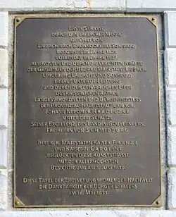 německojazyčná pamětní deska