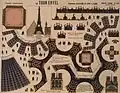 Slepovací model Eiffelovy věže ke Světové výstavě 1900