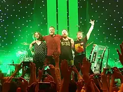 Imagine Dragons v roce 2017 (zleva Daniel Wayne Sermon, Dan Reynolds, Daniel Platzman a Ben McKee)