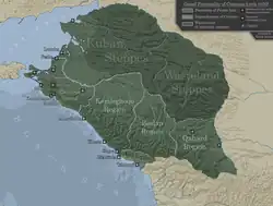 Čerkeské země v roce 1450
