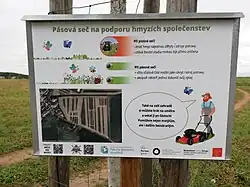 Informační tabule o pásové seči (2023)