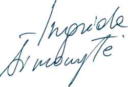 Ingrida Šimonytėová, podpis