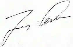 Ingvar Carlsson, podpis