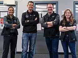 Inspiration4 (zleva): Proctorová, Isaacman, Sembroski, Arceneauxová