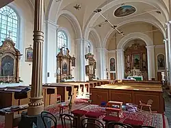 Vzhled kostela sv. Havla v Dolním Újezdě