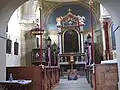 Interiér kostela svatého Šimona a Judy