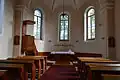 Interiér evangelického kostela