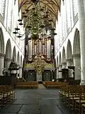 Interiér kostela sv. Bavona v Haarlemu.