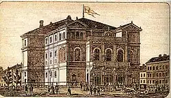 Prozatímní divadlo v Brně, soudobá rytina