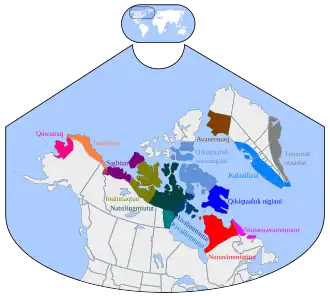 Rozšíření inuitských dialektů