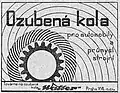 Inzerát Továrny na ozubená kola Walter a synové (1935)